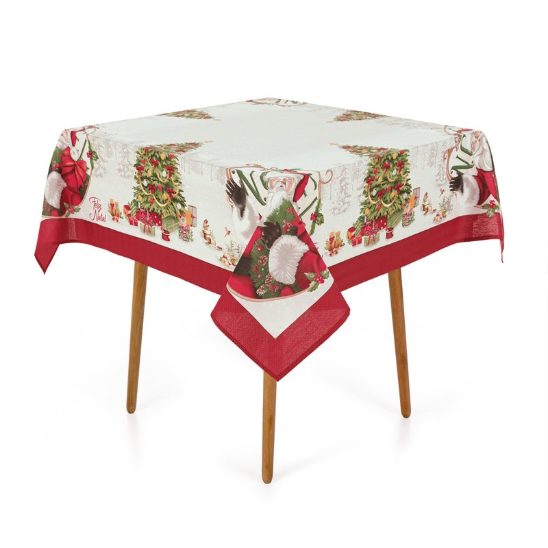 Toalha De Mesa Natal Fábula do Noel Quadrada 4L Karsten Toalha De Mesa Natal Fábula do Noel Quadrada 4L Karsten
